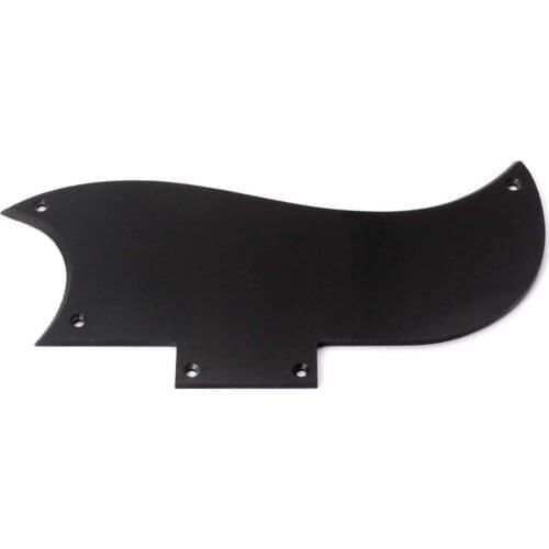 New arrival Black Single Layer Pickguard 190MM 5 Screw Hole for SG Electric Guitar Music Instrument Accessories