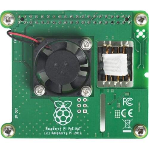 For Raspberry Pi PI3B + RASPBERRY PI POE HAT Power over Ethernet (POE) Expansion Board