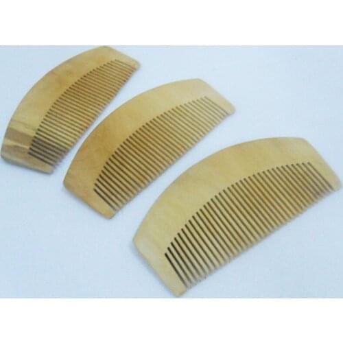 Useful Natural Tooth Peach Wood No-static Massage Hair Brush Wood Comb Hair Styling Tools