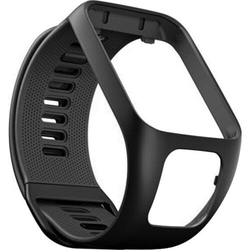 Full Protective Replacement Silicone Sport Watch Band Strap Frame For TomTom Runner 2 3 Spark Cardio Smart Accessories