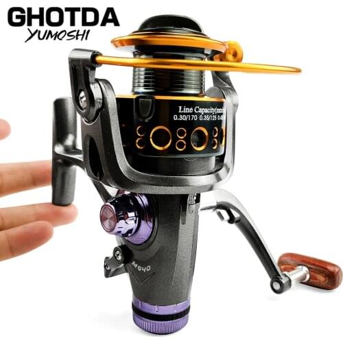 Fishing Reel Metal Spool Spinning Reel 3000-6000 Left/Right Interchangeable Handle Metal Line Spool Saltwater Fishing Wheel
