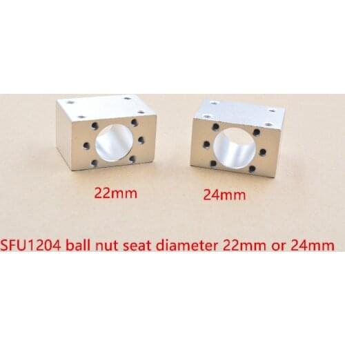 DSG12H inner hole 22mm 24mm aluminium nut housing bracket holder for 12mm ball screw SFU1204