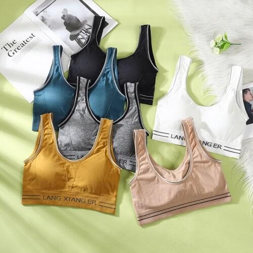 Sportswear With Straps Women Gym Bra Running Fitness Workout Underwear Breathable Padded Free Size A-D Girl Bra Soft Vest