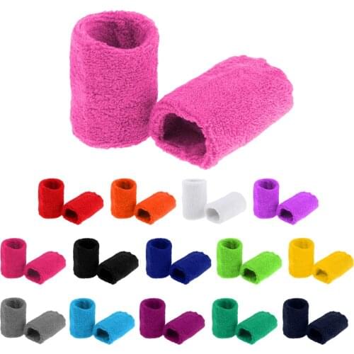 2Pcs Wristbands Sport Sweatband Hand Band Sweat Wrist Support Brace Wraps Guards Unisex For Gym Sports Basketball Hot