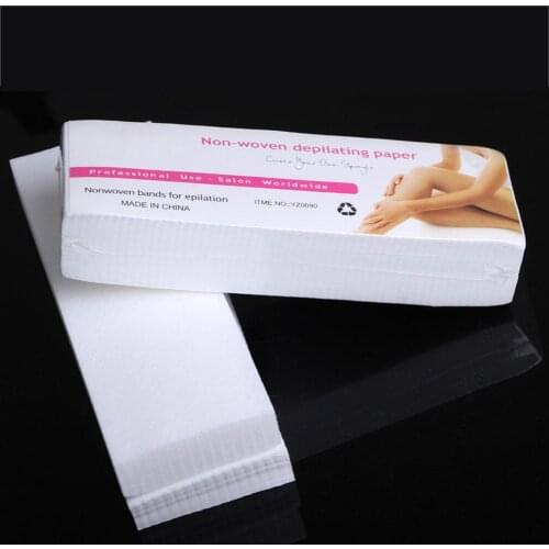 80pcs/lot Wax Strips For Hair Removal Depilatory Nonwoven Epilator Wax Strip Paper Roll Waxing Health Beauty Smooth Legs