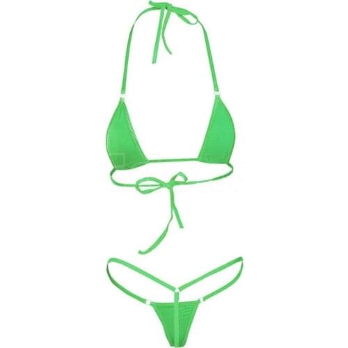 Women Sexy Micro Mini Bikini Thong Underwear G-String Bra Swimwear Sleepwear New High Quality Swimwear