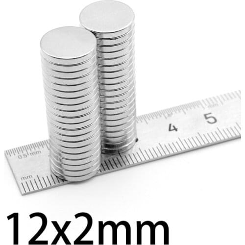 10-200pcs 12x2mm N35 Neodymium Magnet 12mmx2mm Small Round Permanent NdFeB Disc Super Powerful Strong Magnetic Magnets 12*2mm