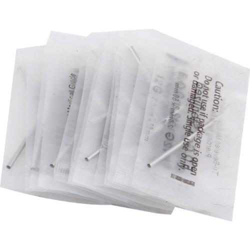 100pcs/box Disposable Tattoo 12g/13g/14g/16g/18g/20g Piercing Needles For Navel Nipple Ear Nose Lips Tattoo Piercing Needles Kit