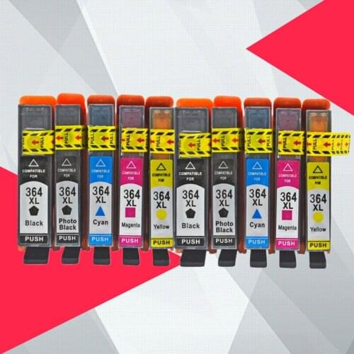 10PK Compatible Ink Cartridge Replacement for HP 364 XL 364xl for Deskjet 3070A 7510 photosmart 5510 5515 5520 7520 B109a 6510