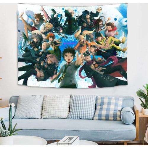 Anime DanganRonpa Tapestry Wall Hanging Cloth Customized Ghost Background Room Decoration Art Painting