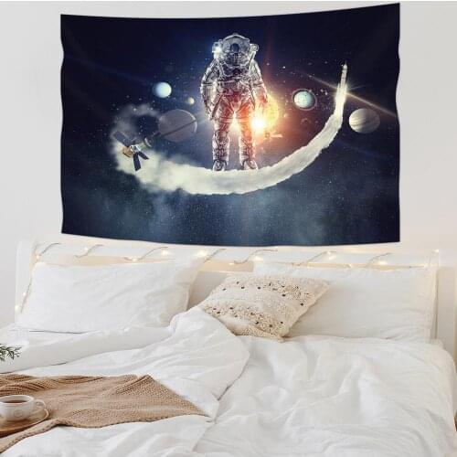 Astronaut bedside background cloth ins hanging cloth net red wall cloth tapestry room dormitory cloth painting decoration