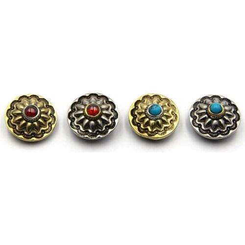 Baroque Style Turquoise Concho Rivets For Leather Goods