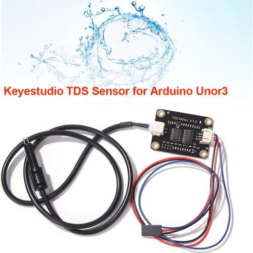 For Keyestudio TDS Sensor Meter V1.0 Board Module Quality Monitor Liquid Hydroponics Water Tester for Arduino Unor 3 Accessories