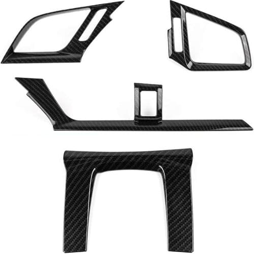 For 10Th Gen Civic ABS Carbon Fiber Style Center Consoles Air Vent Wind Outlet Trims Interior Decoration Stickers for Honda Civi