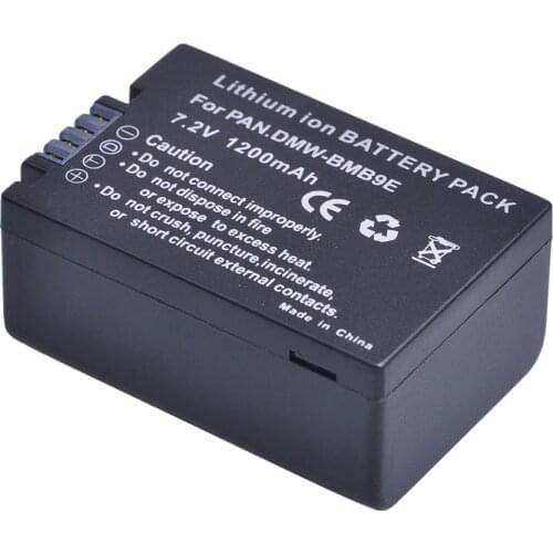 DMW-BMB9 1200mAh DMW-BMB9E Battery forPanasonic Lumix DMC FZ40K FZ45K FZ47K FZ48K FZ60 FZ70 FZ100