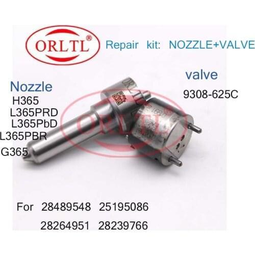 NOZZLE G365 L365PBD L365PRD INJECTOR VALVE 9308-625C REPAIR KITS (7135-577) FOR 25195086 28239766,28489548, 28264951