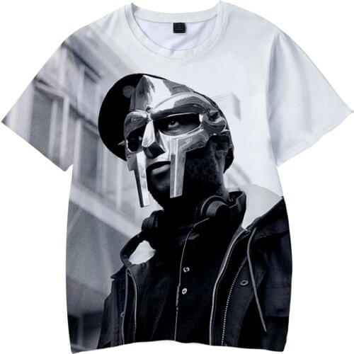 RIP MF DOOM 3D T Shirt Harajuku Cool Print Short Sleeve Tshirt For Men And Women Streetwear