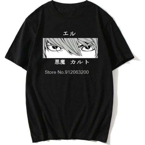 Summer Oversized Death Note Kawaii Dropshipping Harajuku Y2k Top Undefined Kpop SHORT Sleeves Anime Clothes Womens T-Shirts