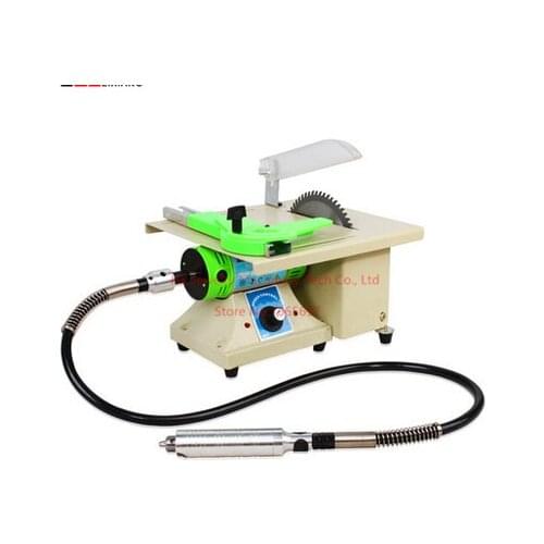Hot Sale Trim Saw Machine Jewelry Polishing Machine Mini Bench Lathe with 2pcs 6" Baldes and 1 Polishing Wheels