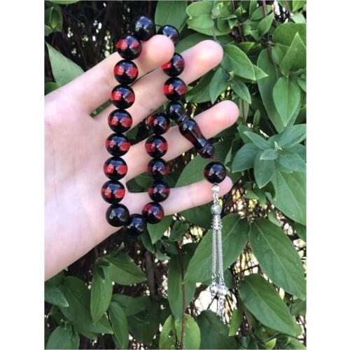 Islamic Tasbih Muslim Rosary Beads 33 Prayer Rosary For Men Bracelet For Men Accessory amber oltu amber stone Handmade Turkey
