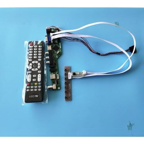 Kit for LP156WH2(TL)(F1) LCD LED Controller board driver USB 1366X768 TV AV 40pin LVDS remote VGA Screen panel 15.6"