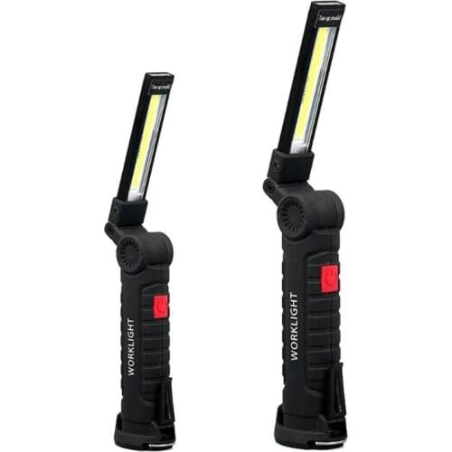 Multi-functional COB Work Lights Torch Folding Emergency Lights Portable LED Lantern with Magnetic Camping Hiking Outdoor Tools