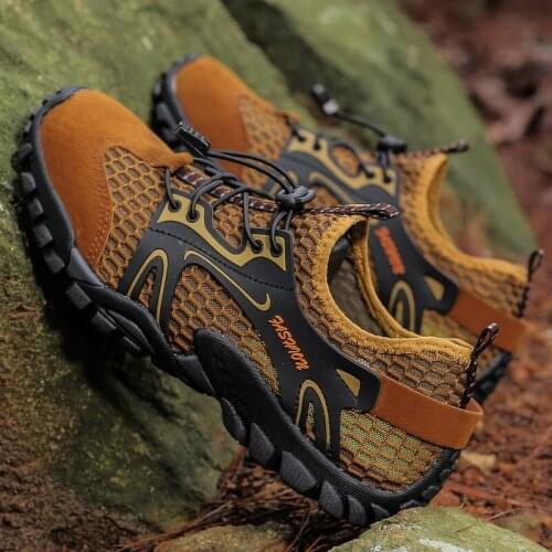 New Spring Summer Mens Sport Shoes Man Quick Drying Shoes Wear-resisting Mountain Aqua Shoes Male Outdoor Sneakers Trekking Boot
