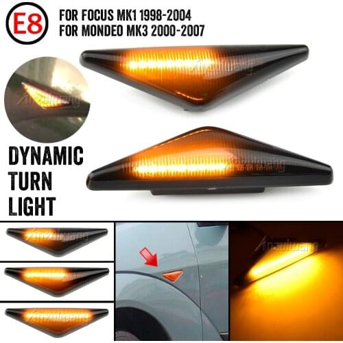 Flowing Side Repeater Light LED Dynamic Side Marker Turn Signal Lights Indicator Blinker Lamp For Ford MONDEO 3 MK3 FOCUS 1 MK1