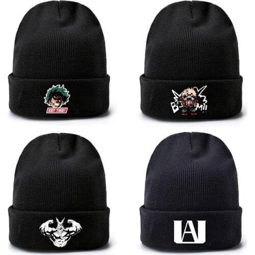 Anime My Hero Academia Hat Cosplay Bakugou Katsuki Knitted Warm Knitted Hat