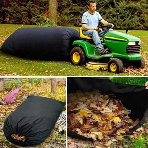 244*142cm Foldable oxford Lawn Tractor Riding Mower Leaf Storage Bag Cleaning Waste Pouch garden cleaning garbage disposal bag