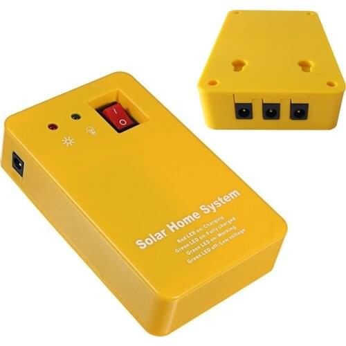 Solar Power Panel Generator Home System Kit With 3 LED Bulbs Solar Lamp Emergency Light 4 Heads USB Charging for Outdoor Garden