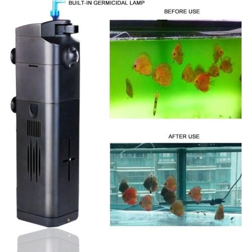 SUNSUN UV Filter Air Pump 15W 17W 21W Fish Tank Oxygen Pump For Aquarium Pumping Water Fish Tank Filter 220V Plastic Shell