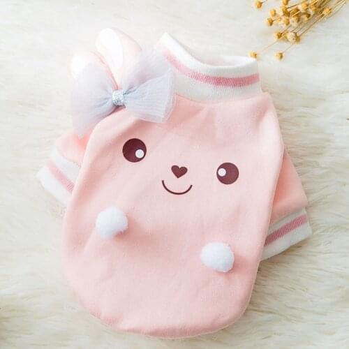 Pet Cute Rabbit Print Sweater Dog Winter Clothes For Small Dogs Cats Puppy Costume Suit For Chihuahua Yorkirs Ropa Perro Teddy