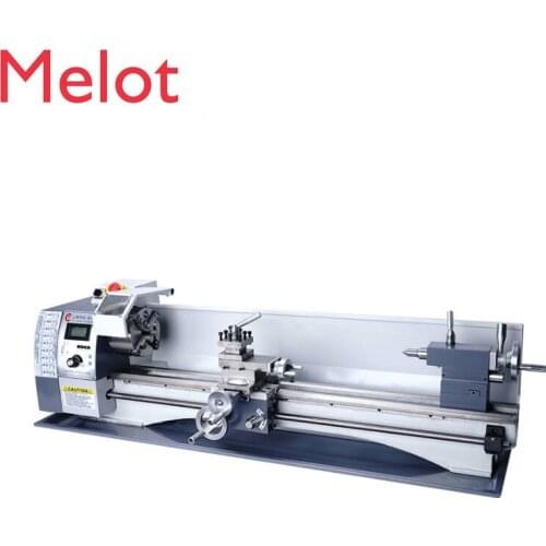 V210 Lengthen stainless steel long metal milling machine precision lathe, DIY mini variable speed table lathe machine