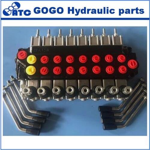 ZT-L12 hydraulic monoblock multiple directional control tractor valve, used in hydraulic system of tractors eight section
