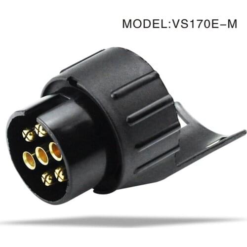 1Pc New Durable European Standard Motorhome Trailer 7 Pin To 13 Pin Socket Mini Conversion Adapter Protect Connector Parts