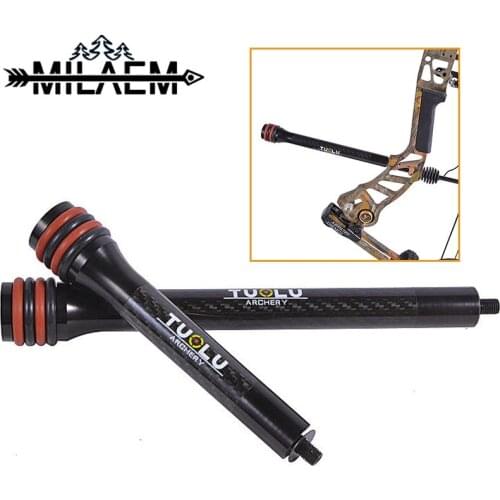 1 Archery Shock Absorber Shooting-Accessories Stabilizer Carbon Stabilizer Balance Bar Rubber Damping Rod Shock Stopper Outdoor