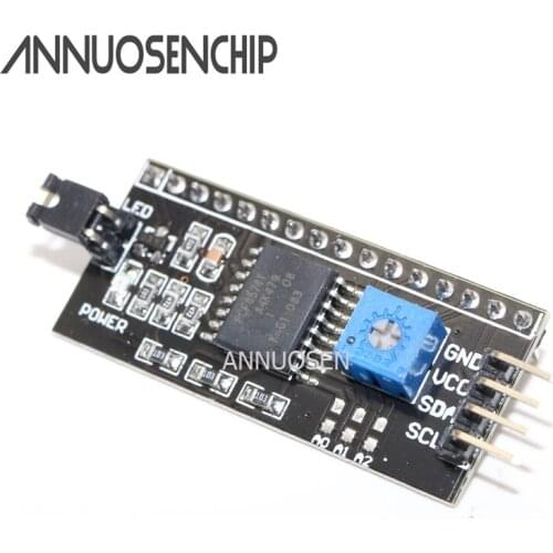 2PCS IIC I2C TWI SPI Serial Interface Board Port Module For Arduino 1604 2004 LCD1602 Adapter Plate LCD Adapter Converter Module