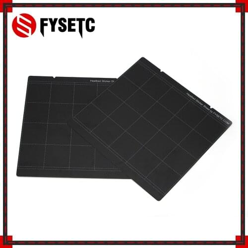 2pcs Prusa i3 MK3 MK52 Sheet Heat Bed Platform 3D Printer Buildplate Black Sticker Sheet For Prusa i3 Mk3 Mk2.5 Heat Bed