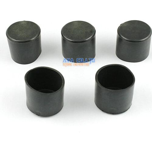 36 Pieces 28mm Round Rubber Furniture Chair Table Leg Cover Floor Protector