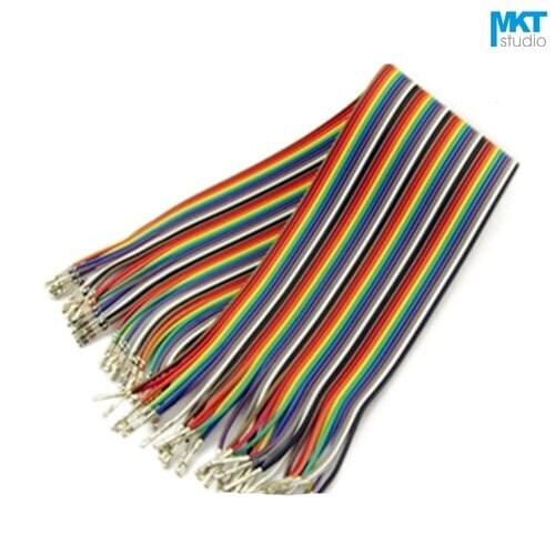 5Pcs 30cm 40P AWG26 2.54mm Pitch Dupont Wire Array With Double 1P-1P Crimps
