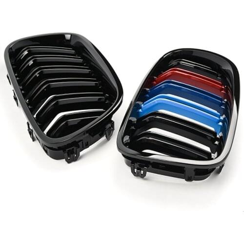 A Pair Car Kidney Grill Racing Grille For BMW 5 Series E60 E61 F10 F18 G30 G38 520i 525i 528i 530i 2003-2019 Car Accessories