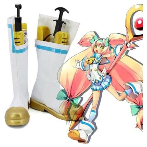 BLAZBLUE PLATINUM THE TRINITY Cosplay Shoes Boots Cosplay Costume Accessories For Women Shoes Custom Made Halloween Party Shoes
