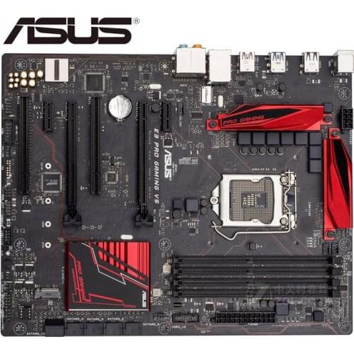 For ASUS E3 PRO GAMING V5 original used motherboard LGA 1151 DDR4 USB3.0 USB3.1 C232 mainboard PC Desktop motherboard