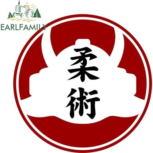 EARLFAMILY 13cm x 13cm for Jiu Jitsu Car Assessoires Stickers Car Refrigerators Decal Car Styling Waterproof Sunscreen Decals