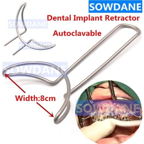 1 piece Dental Surgical Large Mouth Gag Dental Opener Teeth Retractor Dentist Implant Instrument Tool Autoclavable 8cm Width