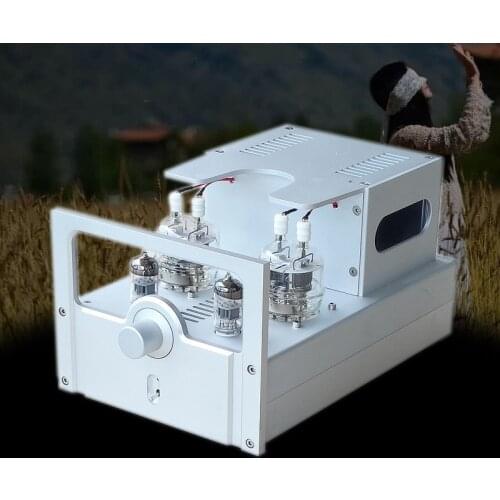 Finished Hifi A-100 Stereo FU32 Tube Power amplifier 10W+10W Class A Desktop amp