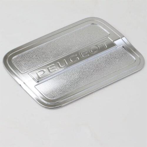 Car fuel tank cover 1PCS ABS Chrome plated For Peugeot 4008 2017 2018 2019 Accessories Fuel Tank Cap Cover