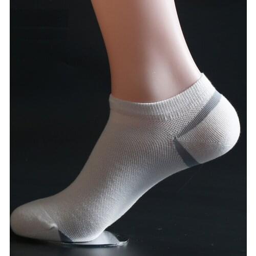 3 Pairs/Lot Men Summer Thin Combed Cotton Mesh Short Tube Ankle Socks Hombre Shallow No Show Sox For Sneaker 2 Color Male Calze