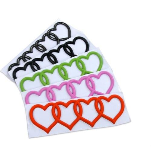 Car Sticker Decal For Audi A3 A4 A6 A8 Q5 Q7 Car Replacement Heart Love Emblem Rear Logo